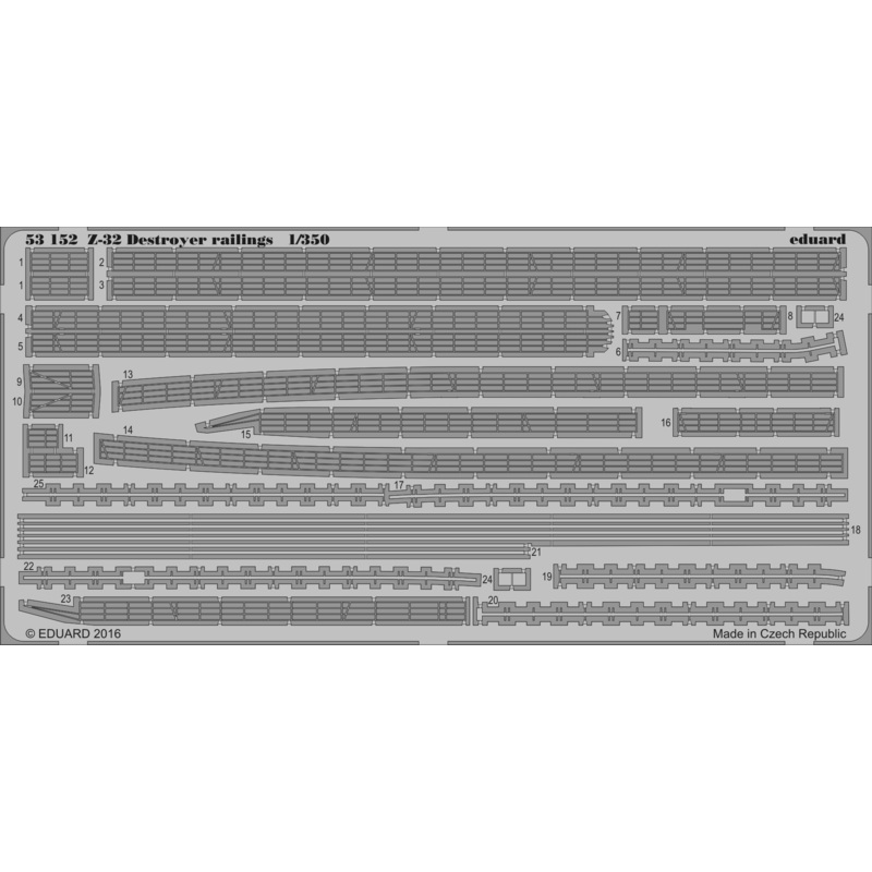 1/350 Z-32 Destroyer Railings (for Dragon)