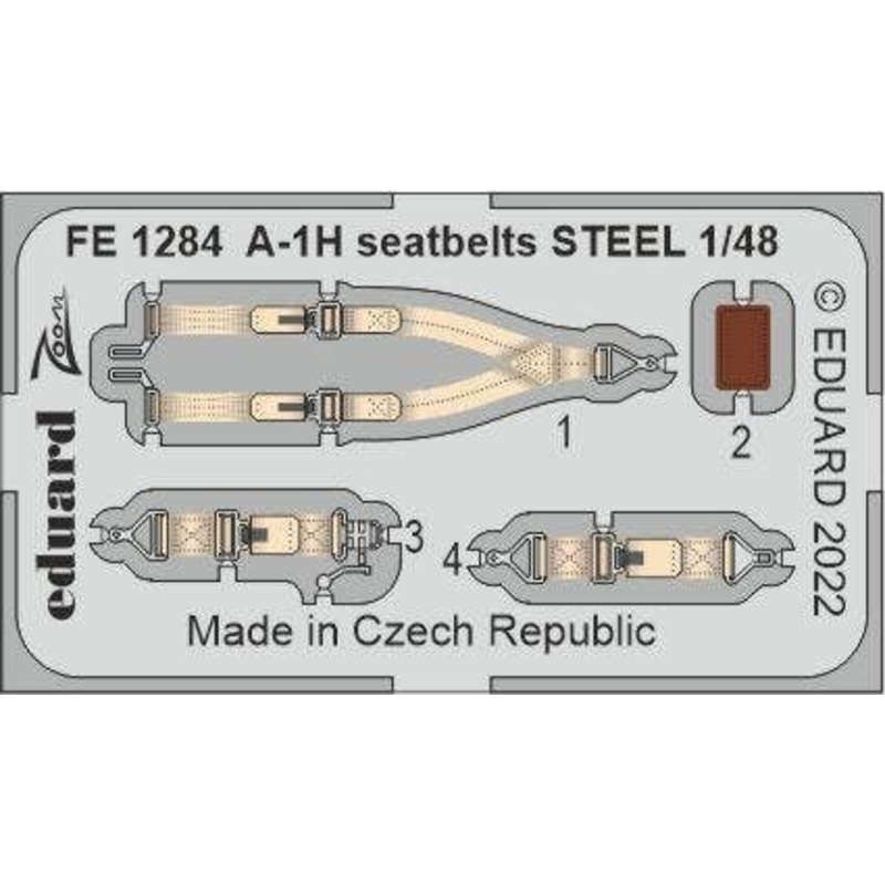 1/48 A-1H seatbelts STEEL (for TAMIYA)