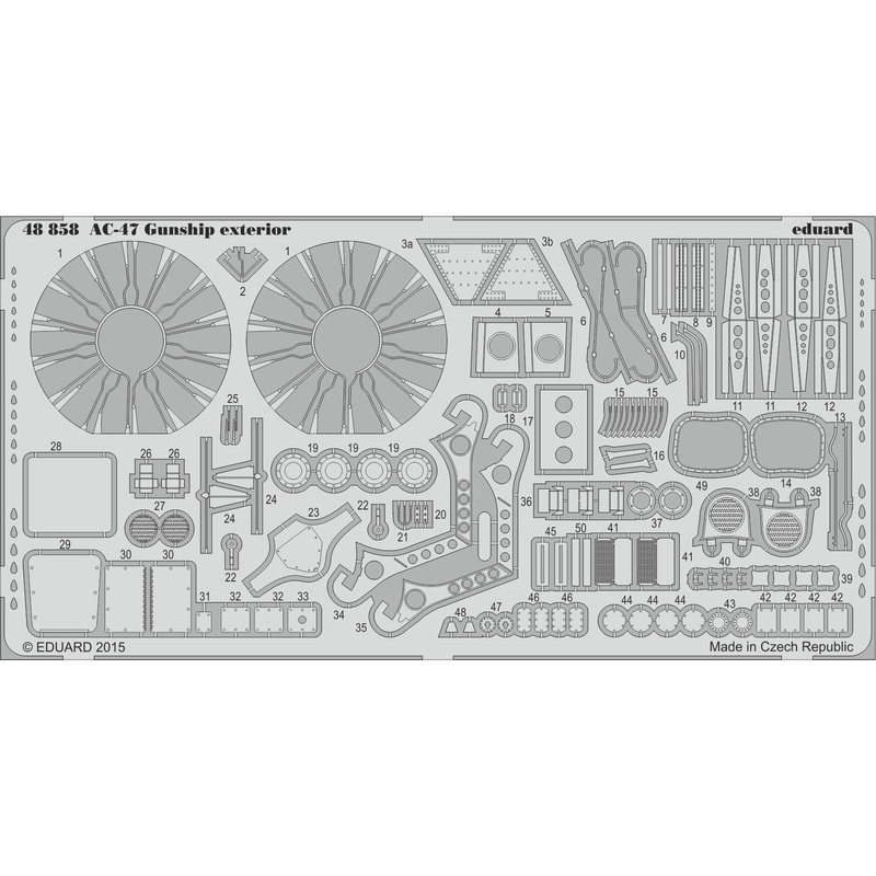 1/48 AC-47 Gunship Exterior (for Revell)