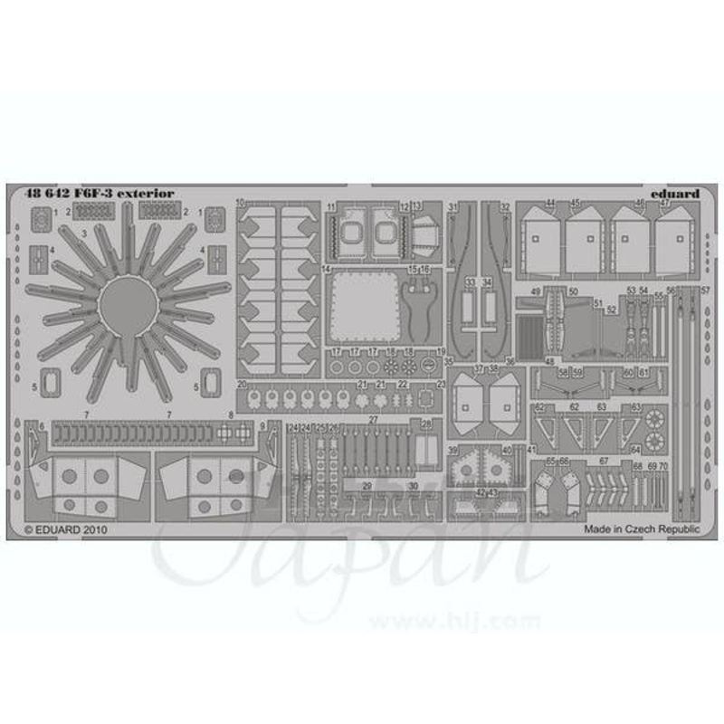 1/48 F6F-3 Hellcat Exterior PE  (for Hobby Boss)