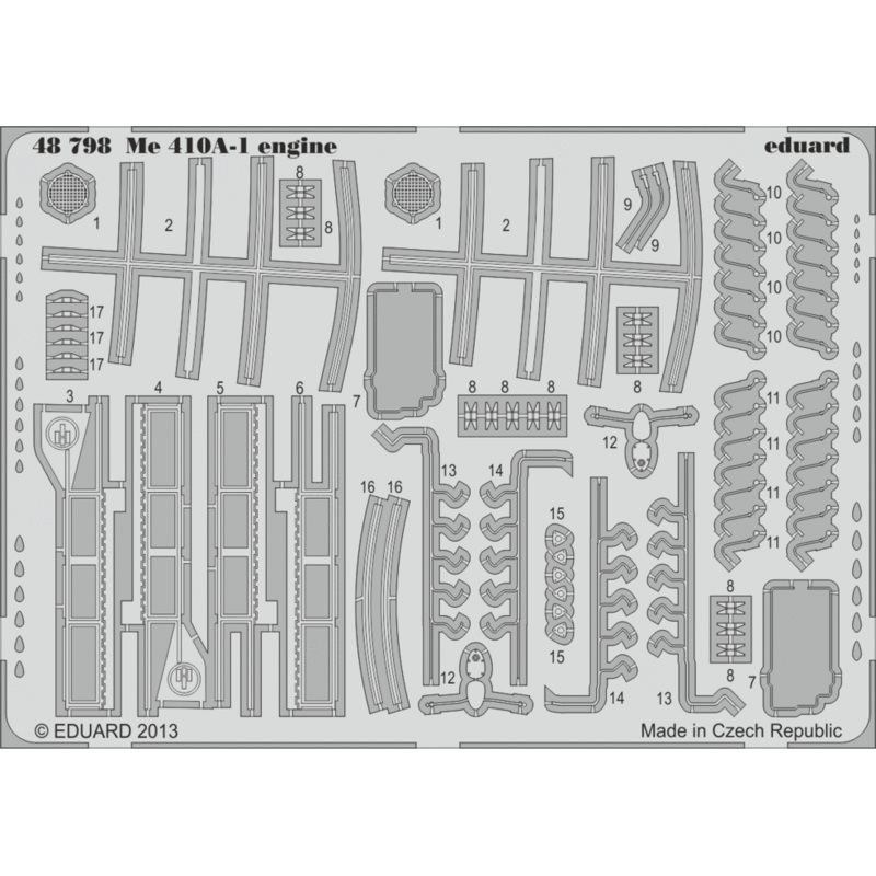 1/48 Me410A-1 Engine Parts Set