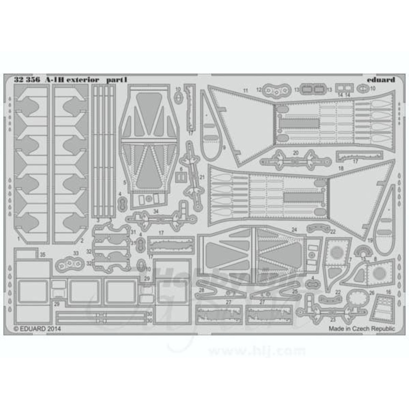 1/32 A-1H Exterior Parts Set (for Trumpeter)