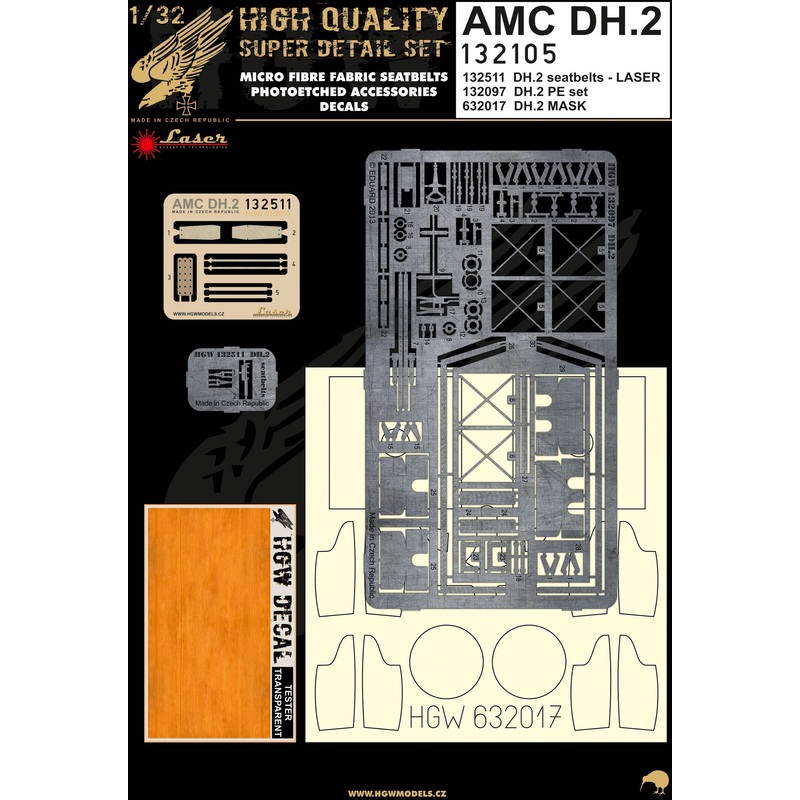 1/32 AMC DH.2 Super Detail Set (for Wingnut Wings)