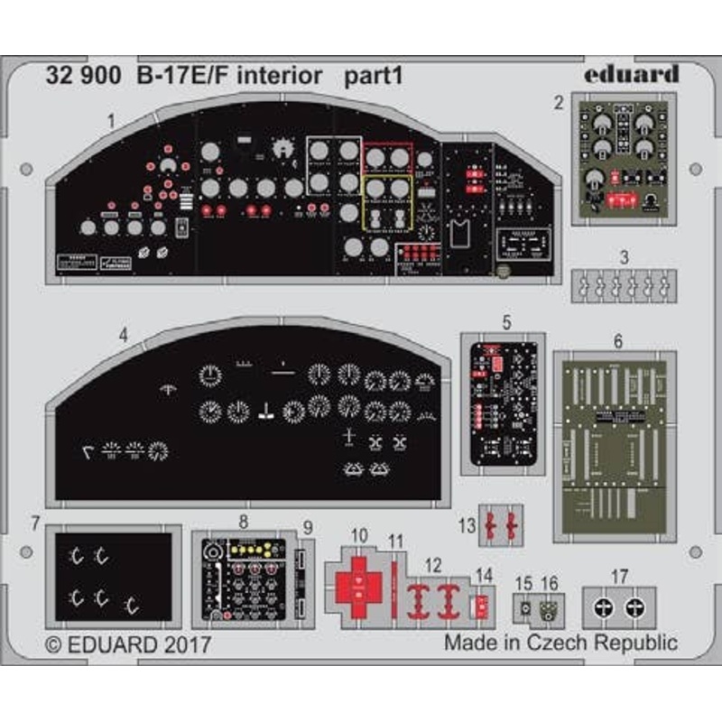 1/32 B-17E/F Interior (for HKM)