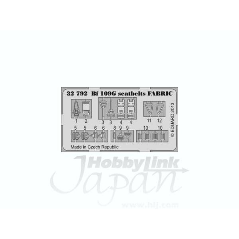 1/32 Bf 109G Seatbelts FABRIC (for Revell)