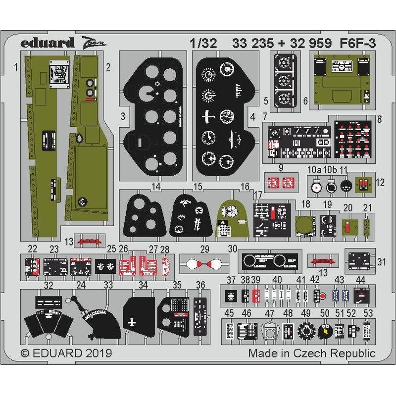 1/32 F6F-3 Zoom Photo-Etched Parts (for Trumpeter)