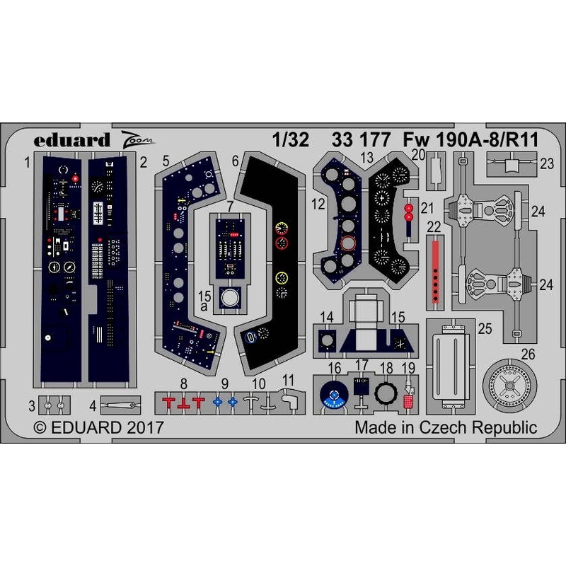 1/32 Fw 190A-8/R11 ZOOM Photo-Etched Set (for Revell)