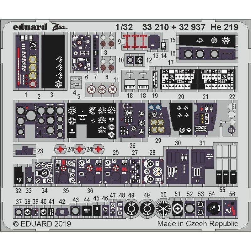 1/32 He 219 Zoom Photo-Etched Parts (for Revell)