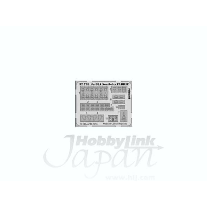 1/32 Ju 88A Seatbelts FABRIC (for Revell)