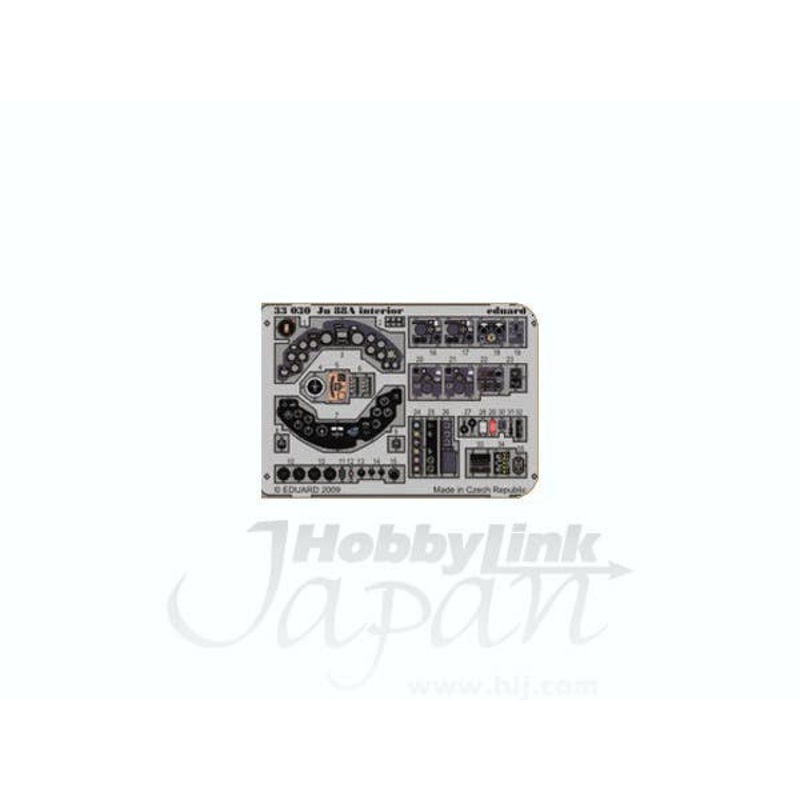 1/32 Ju88A Dashboard PE Set S.A. (for Revell)