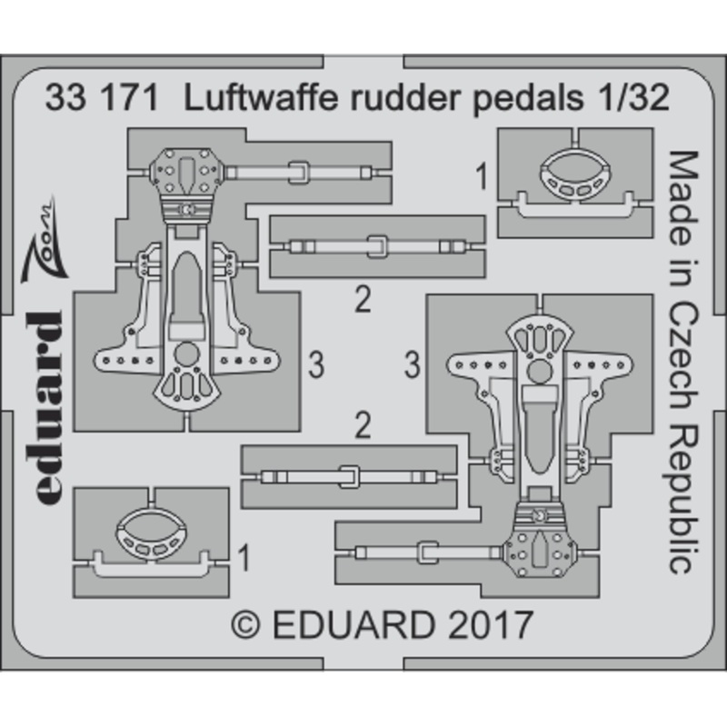 1/32 Luftwaffe Rudder Pedals
