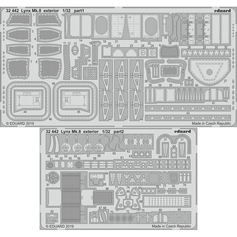 1/32 Lynx Mk.8 Exterior Photo-Etched Parts (for Revell)