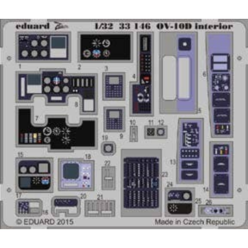1/32 OV-10D interior S.A. Photo Etched Set (for Kitty Hawk)