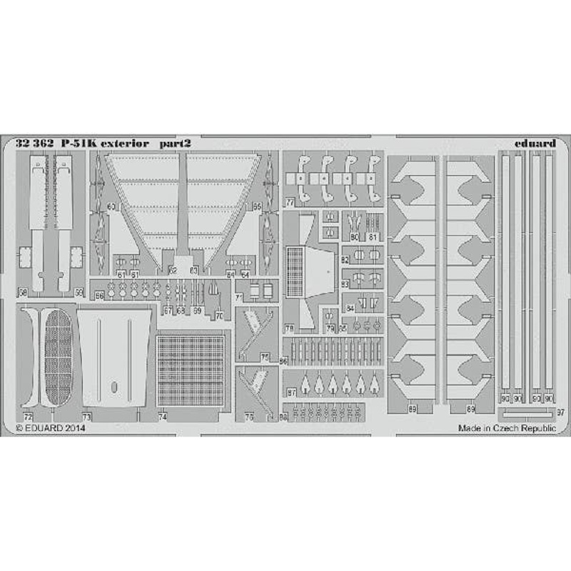 1/32 P-51K Exterior (for Dragon)