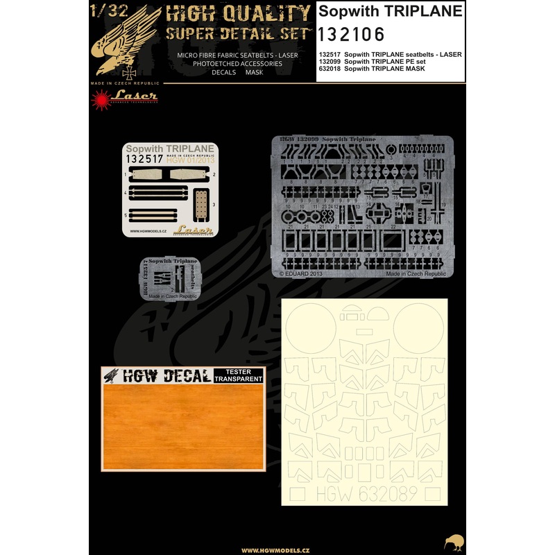 1/32 Sopwith Triplane Super Detail Set (for Wingnut Wings)