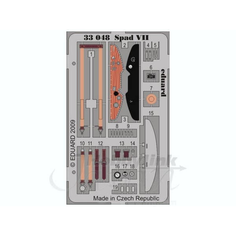 1/32 Spad VII Dashboard S.A. PE Set (for Roden)