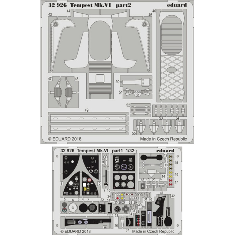 1/32 Tempest Mk.VI Photo-Etched Parts (for Special Hobby)