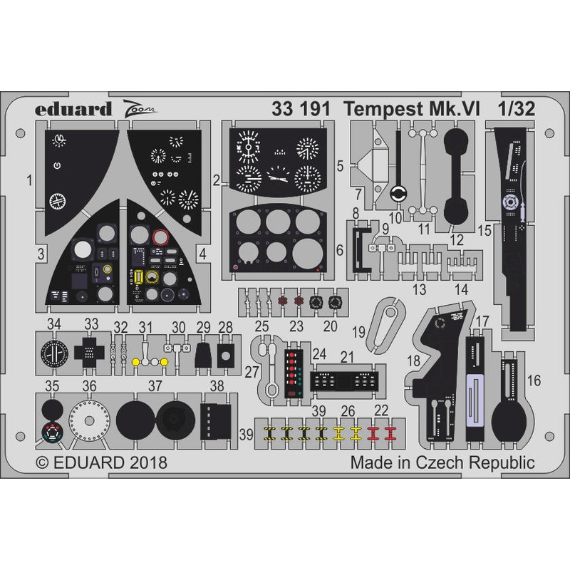1/32 Tempest Mk.VI Zoom Photo-Etched Parts (for Special Hobby)