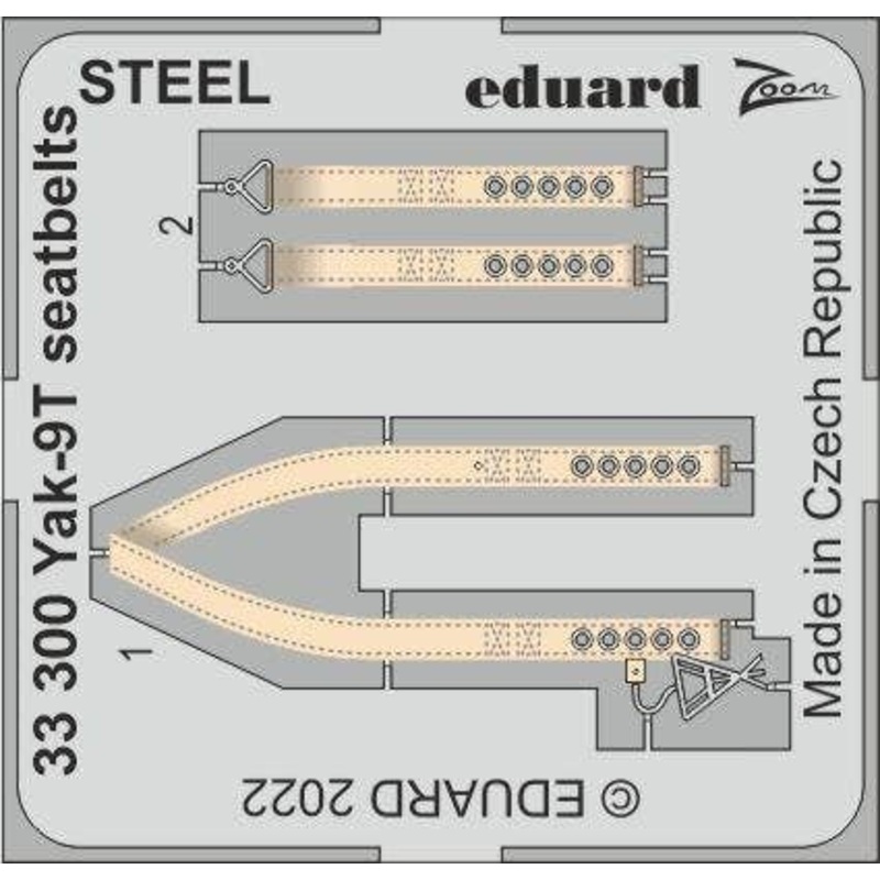1/32 Yak-9T seatbelts STEEL