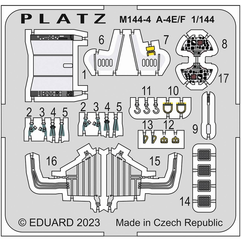 1/144 Detail Up Etching Parts for A-4E/F Skyhawk