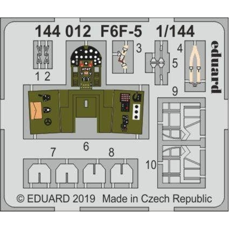 1/144 F6F-5 Photo-Etched Parts (for Platz/Eduard)