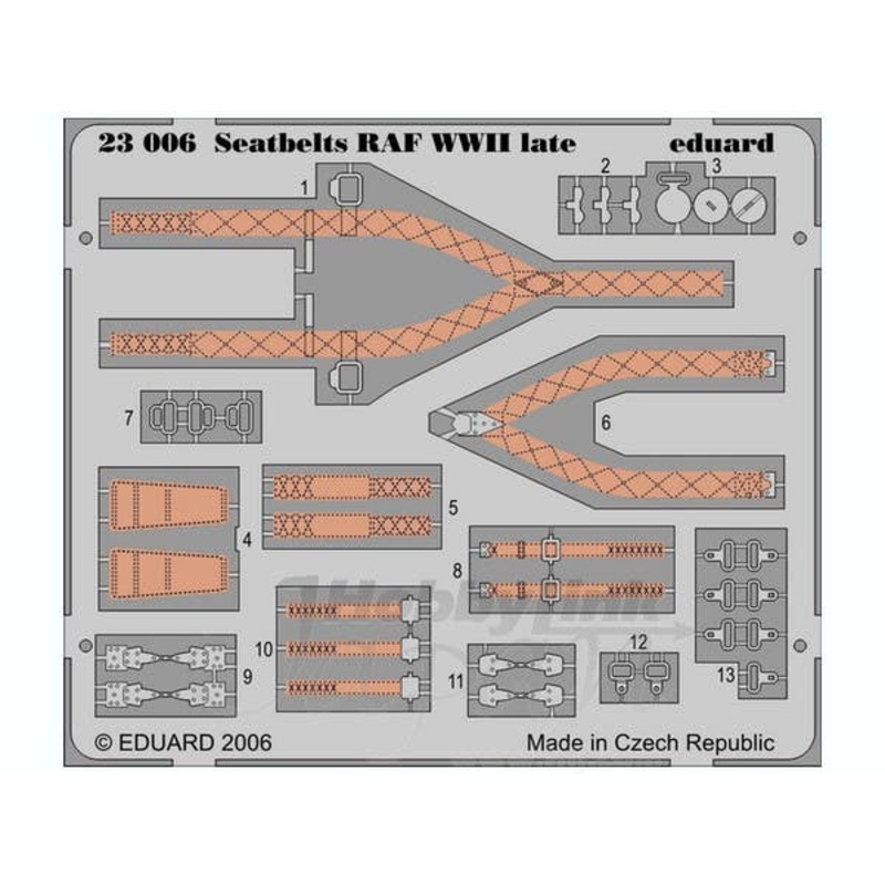 1/24 Seatbelts RAF WWII Late