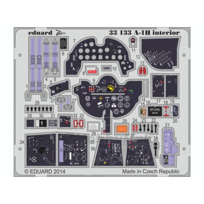 1/32 A-1H Skyraider Interior S.A (for Trumpeter)