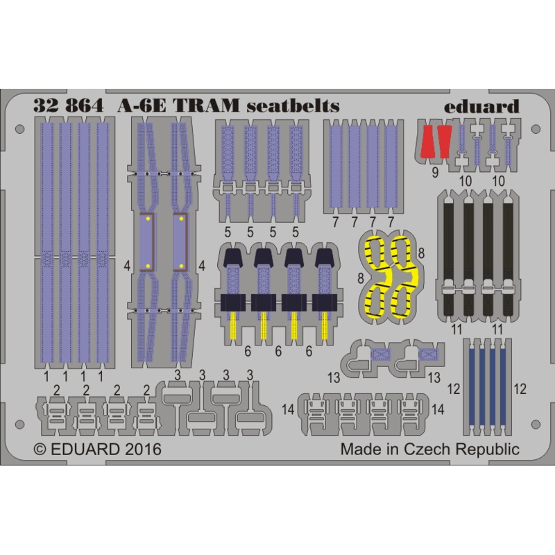 1/32 A-6E TRAM Seatbelts (for Trumpeter)