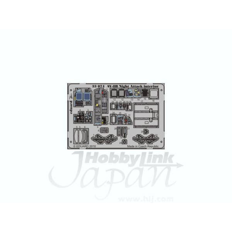 1/32 AV-8B Night Attack Interior (Self-adhesive) (for Trumpeter)