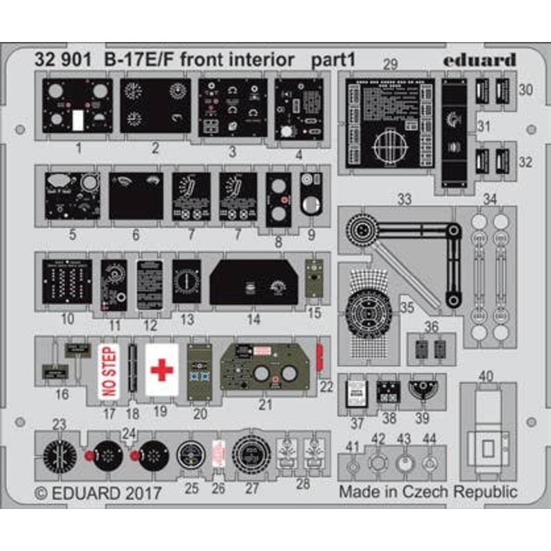 1/32 B-17E/F Front Interior (for HKM)