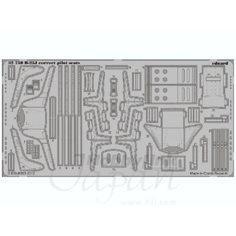 1/32 B-25J Mitchell Correct Pilot Seats (for HK Models)