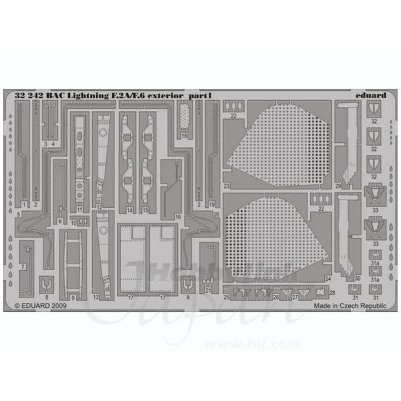 1/32 BAC Lightning F.2A/F.6 Exterior (for Trumpeter)