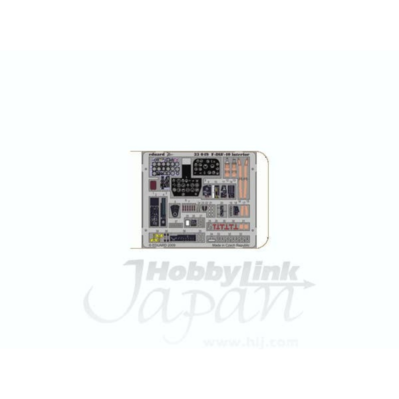 1/32 F-86F-40 Dashboard S.A PE Set. (for Kinetic)