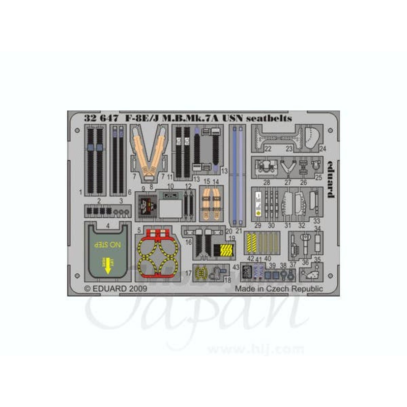 1/32 F-8E/J M.B.Mk.7A USN Seatbelts (for Trumpeter)
