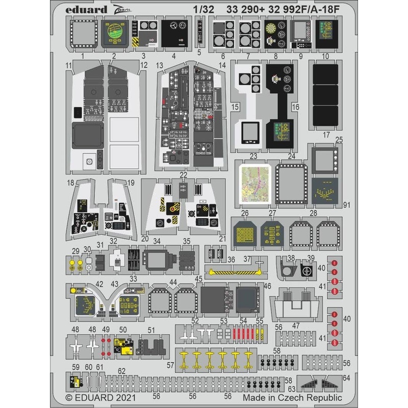 1/32 F/A-18F Interior for Revell