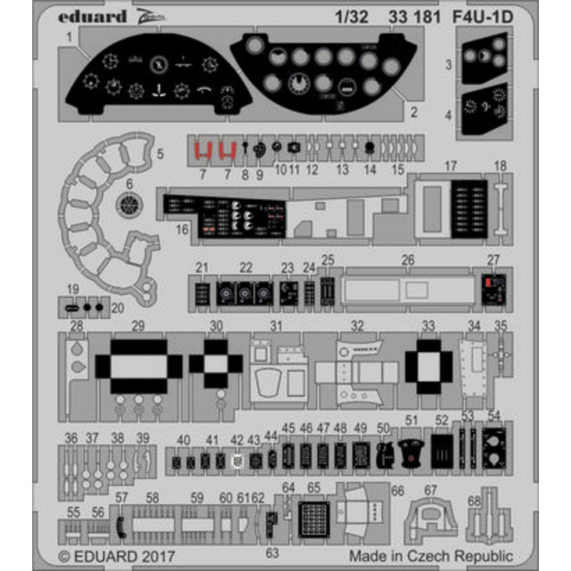 1/32 F4U-1D ZOOM Photo-Etched Set (for Tamiya)