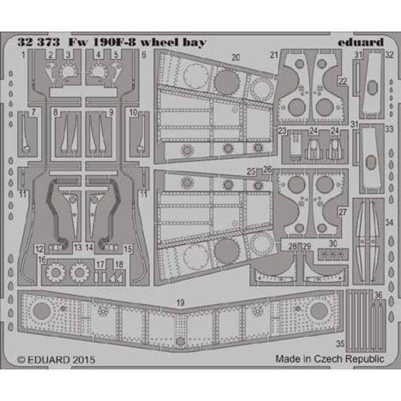1/32 Fw 190F-8 Wheel Bay for Revell