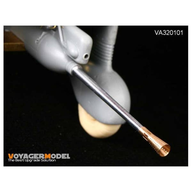 1/32 Junkers Ju87G AP Shell/Gun Barrel/Muzzle Brake Set (2) (for Hasegawa)