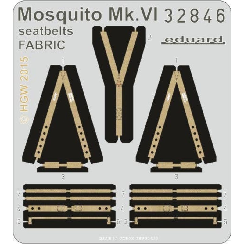 1/32 Mosquito Mk.VI Seatbelts Fabric (for Tamiya)