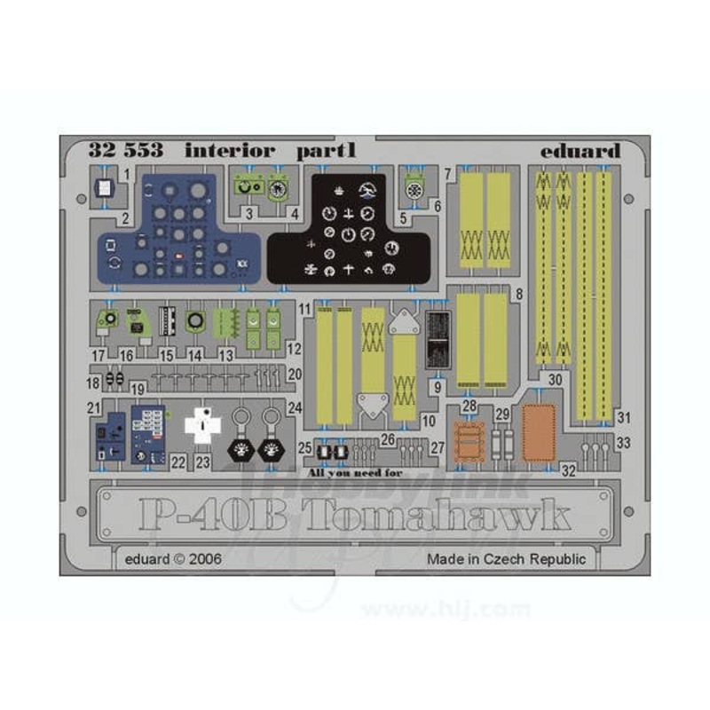 1/32 P-40B Interior (for Trumpeter)