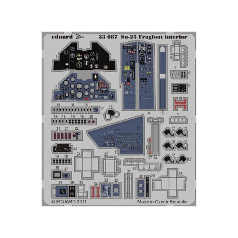 1/32 Su-25 Frogfoot Interior Self-Adhesive Zoom (for Trumpeter)