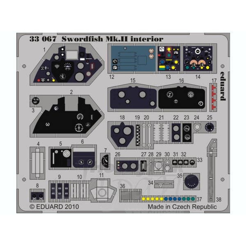 1/32 Swordfish Mk.II Dashboard S.A. (for Trumpeter)