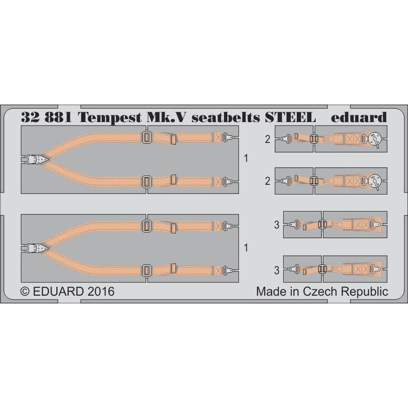 1/32 Tempest Mk.V Seatbelts Steel (SPECIAL HOBBY)