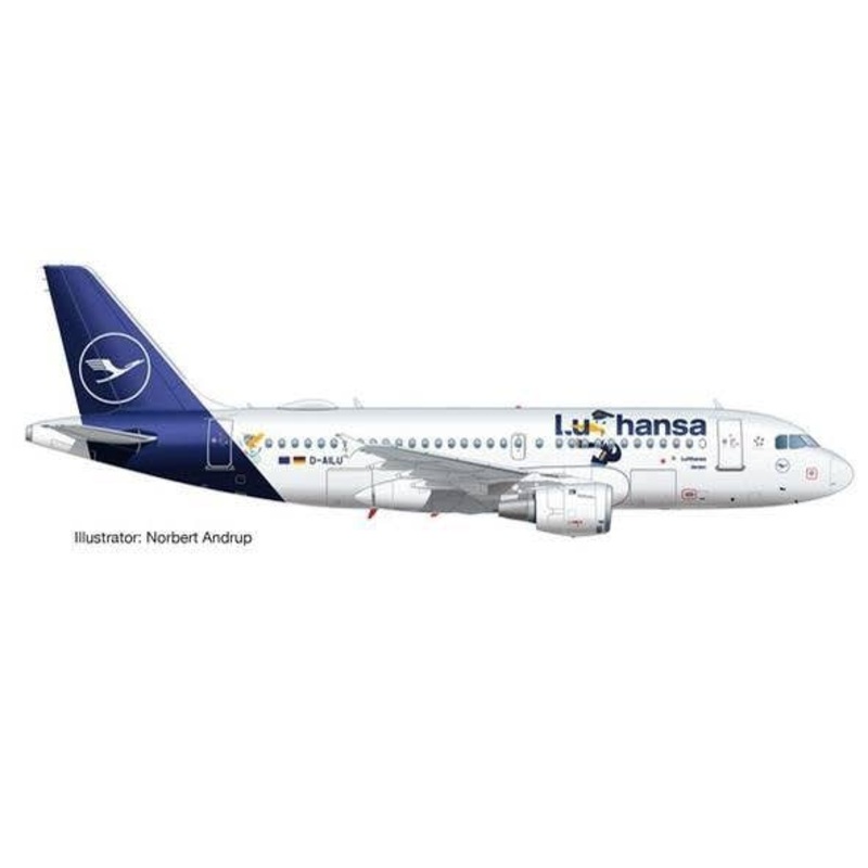 1/100 (snap) A319 Lufthansa Lu D-AILU Verden