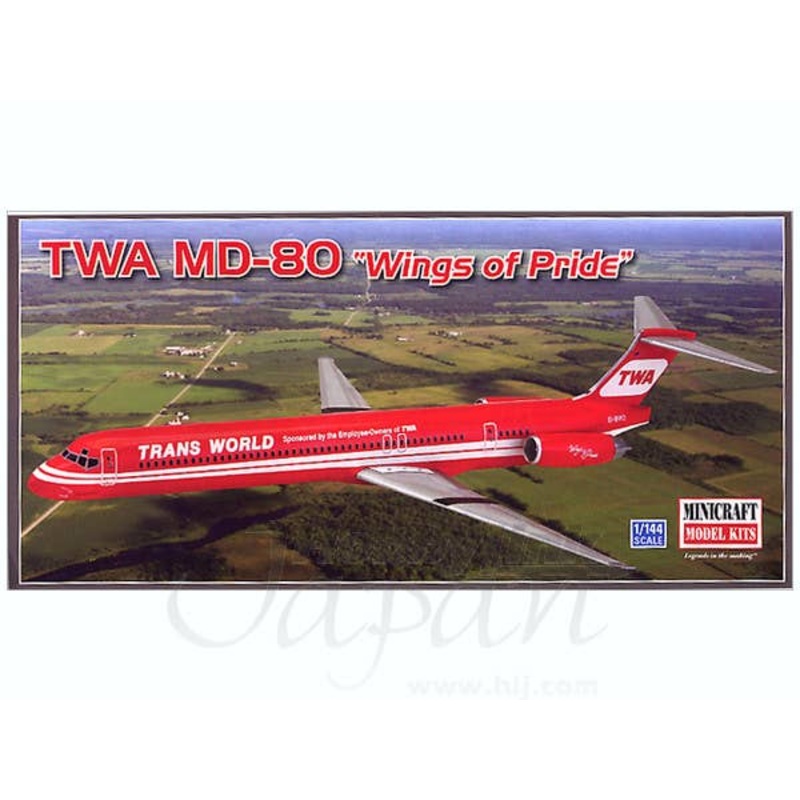 1/144 TWA MD-80 Wings of Pride