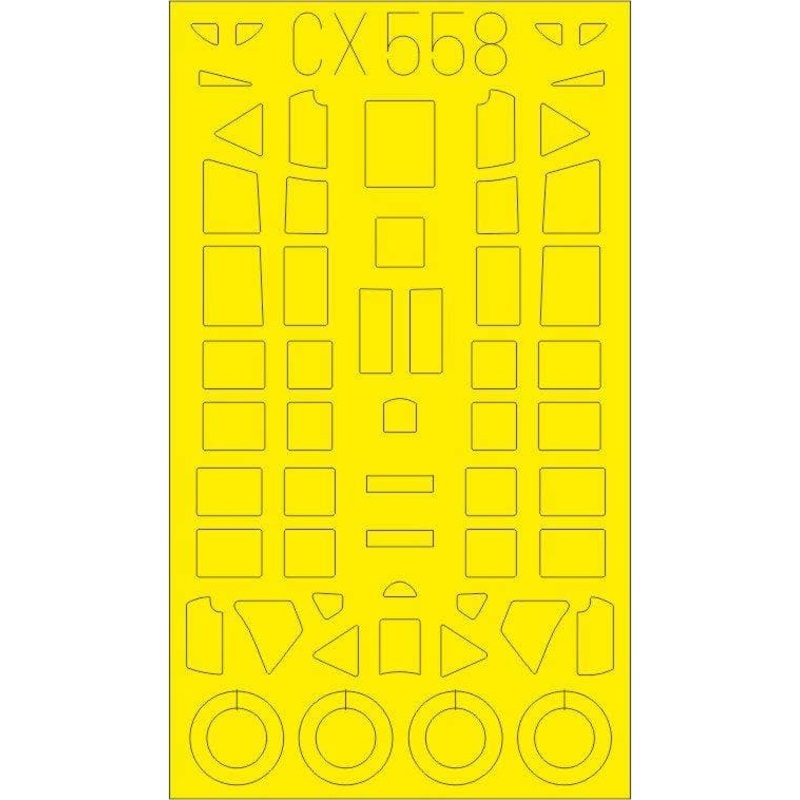 1/72 Ki-51 Sonia Masking Sheet (for Clear Prop!)