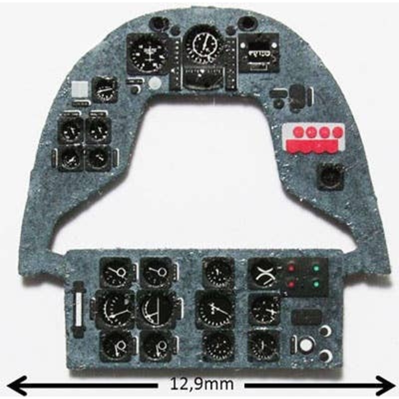 1/72 Broche MB.152 Coloring Instrument Panel Heller / Smer