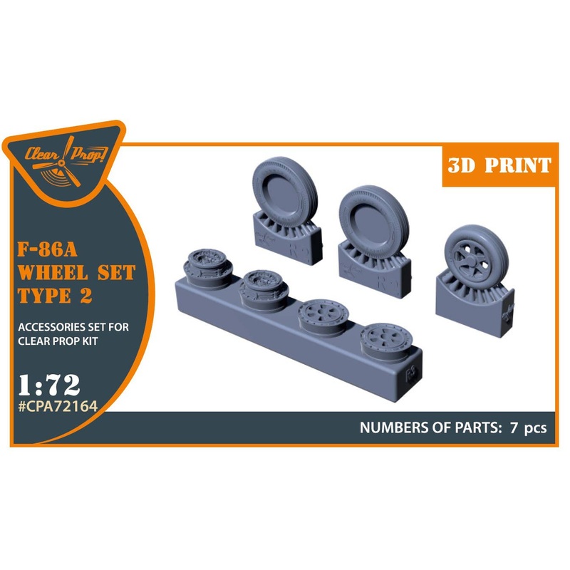 1/72 F-86A wheel set type 2 for CP kits