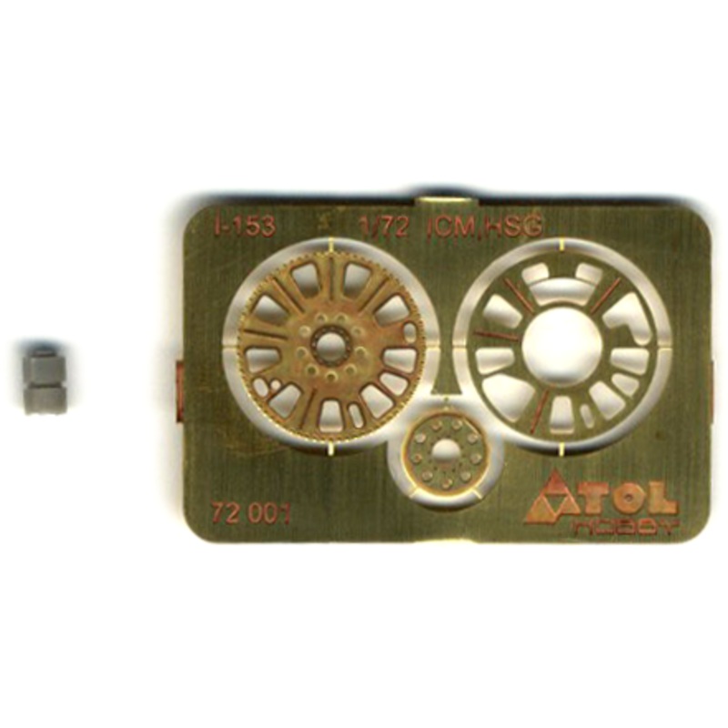 1/72 I-153 Engine Cooling Shutters (for ICM/Hasegawa)
