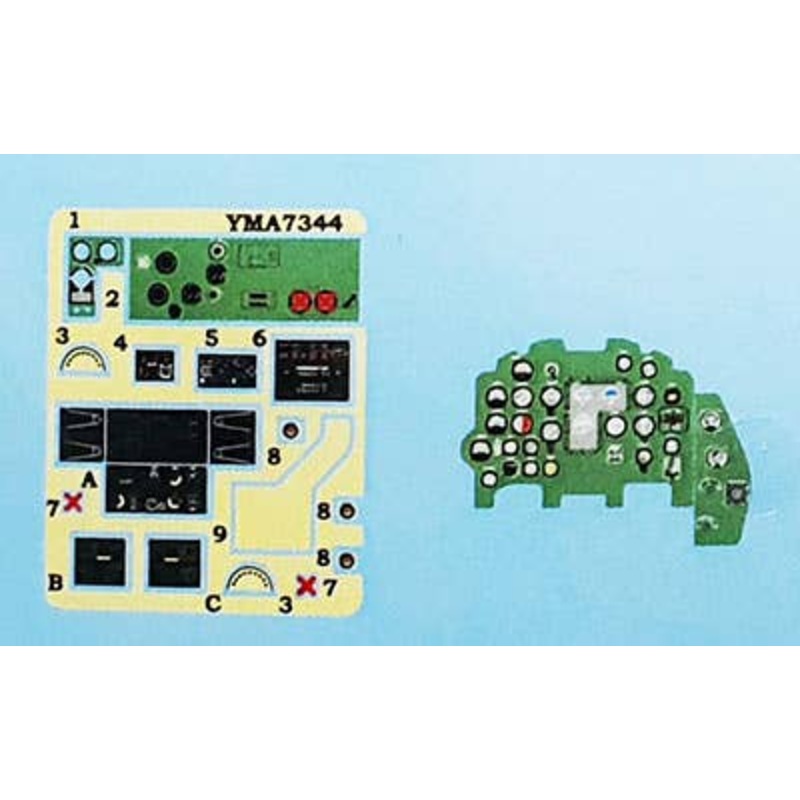 1/72 J2M Raiden Coloring Instrument Panel Hasegawa